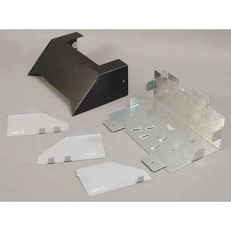 Black steel transition coupling with removable divider