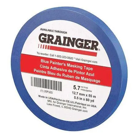Zoro Select Zoro Select Painter's Tape Blue 1/2 in 60 yd 5.7 mil CP 27 — product photo