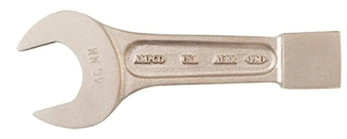Aluminium-bronze open striking wrench, 15/16 inch, natural finish