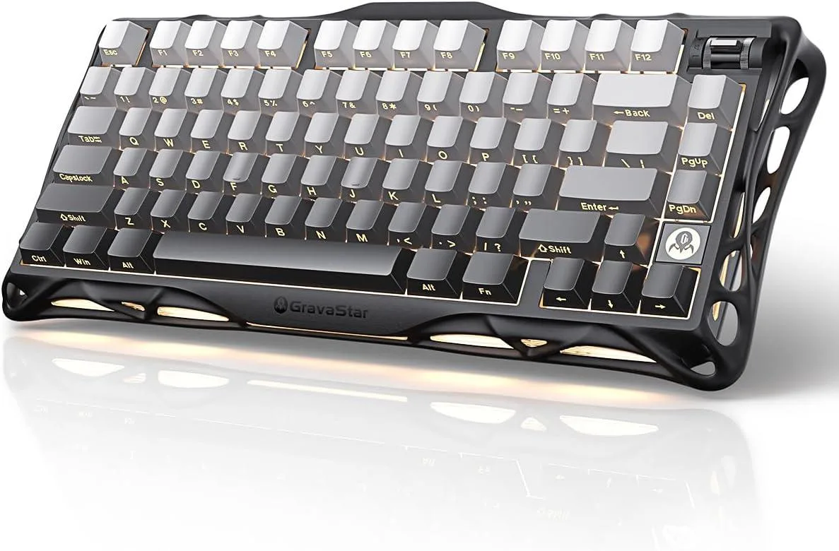 usbroway usbroway Mercury K1 75% Gradient Black Linear Switches Gaming Keyboard — product photo