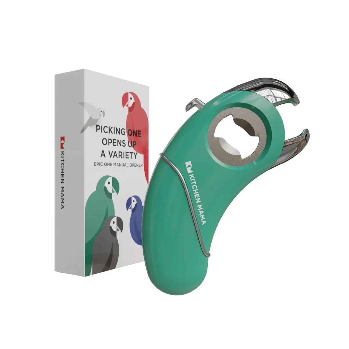 KITCHEN MAMA Kitchen Mama Epic One Multifunctional Opener Teal — product photo