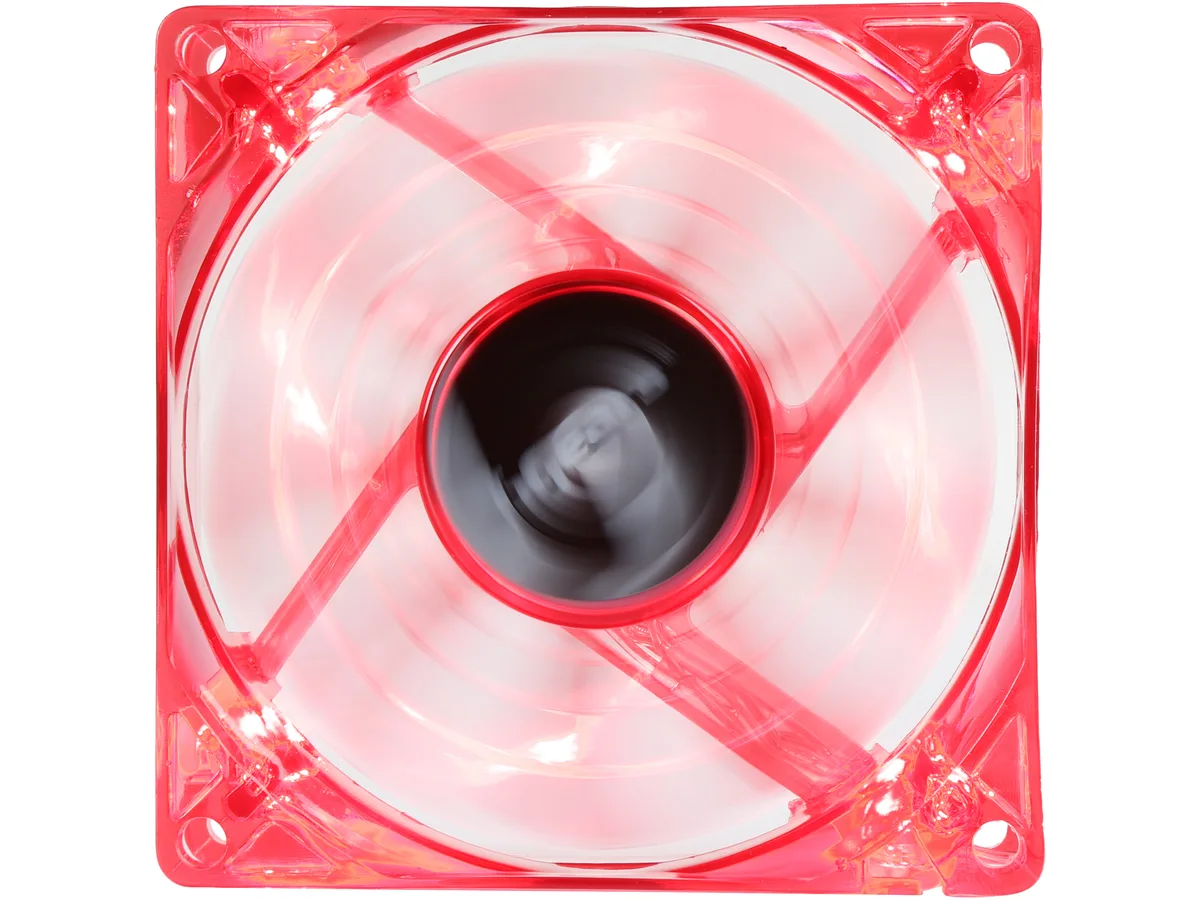 BGears BGears b-PWM 80 Red 80mm Case Fan 500-4000 RPM 78 CFM 37 dBA 2 Ball Bearing Red — product photo
