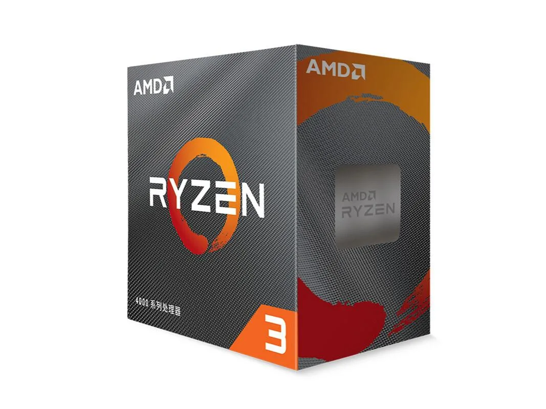 AMD AMD Ryzen 3 4100 desktop processor 3.8 GHz 4-core AM4 — product photo