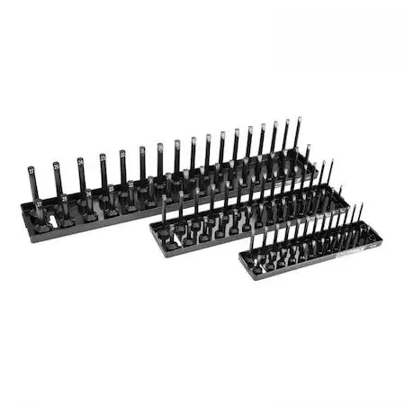 OEMTOOLS OEMTOOLS 22211 3-piece metric socket tray set for 1/4, 3/8, 1/2 drive — product photo