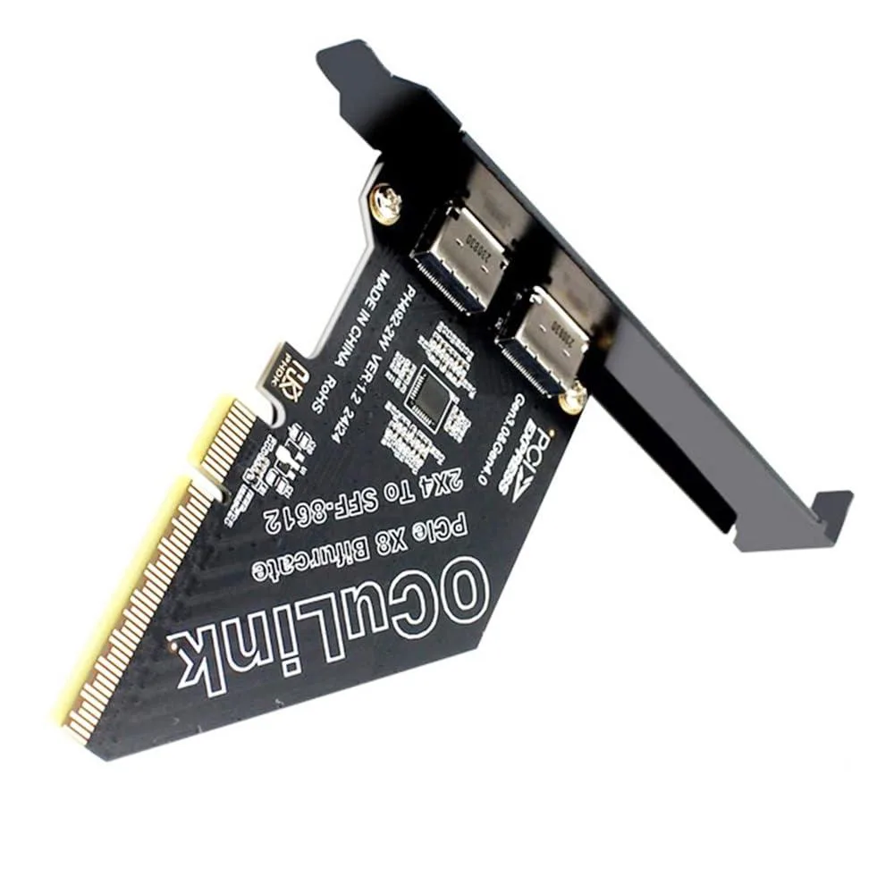 Fervit Fervit PCIe 4.0 x8 to Oculink Adapter SFF-8611/8612 2 Port — product photo