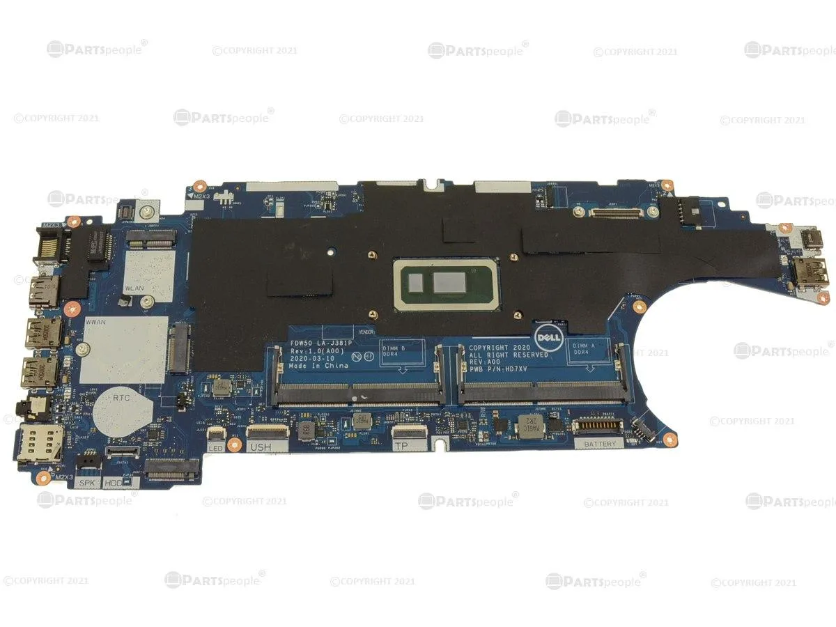 DELL DELL Latitude 5510 Intel Motherboard i5-10210U 1.6GHz HT7GC — product photo