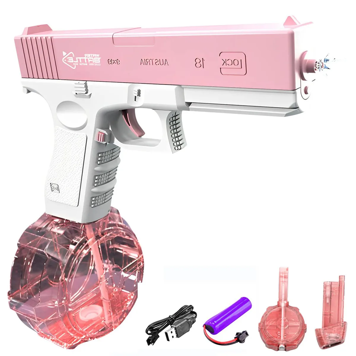 Portholic Portholic Electric Water Pistol Pink 434cc+58cc — product photo