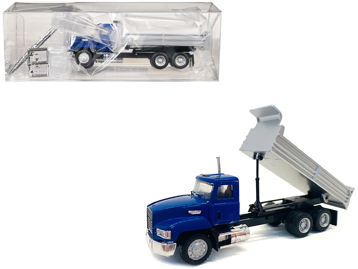 Promotex Promotex Mack Dump Truck Blue 1/87 HO Scale Model — product photo