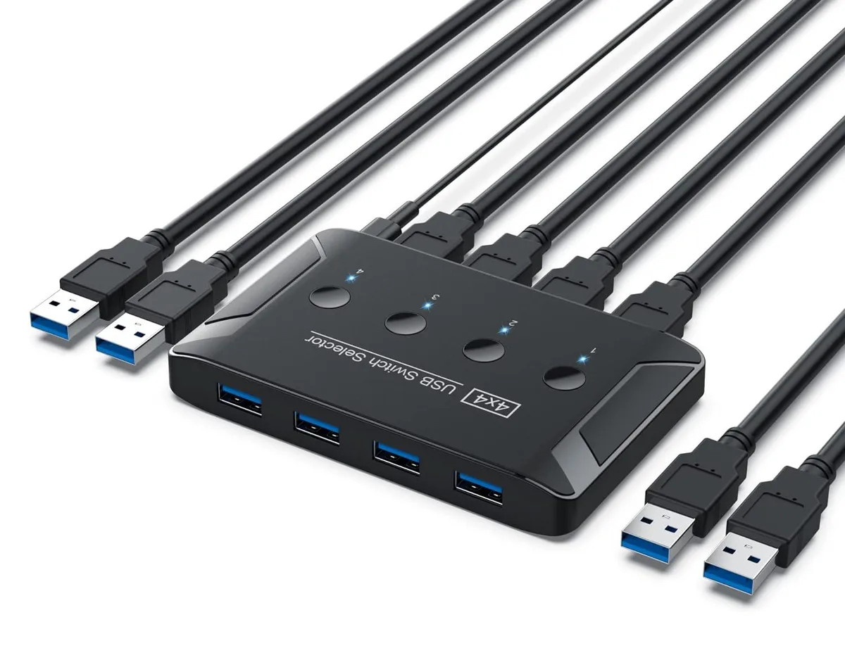 FANTEC FANTEC 4-Port USB 3.2 Gen 1 KVM Switch — product photo