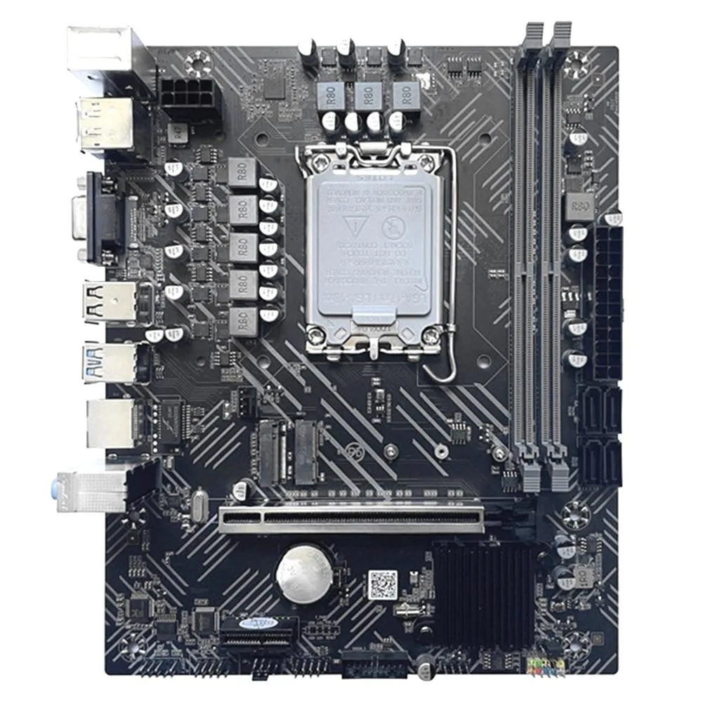 YINGHUA YINGHUA H610 LGA1700 DDR4 2×32GB server motherboard — product photo
