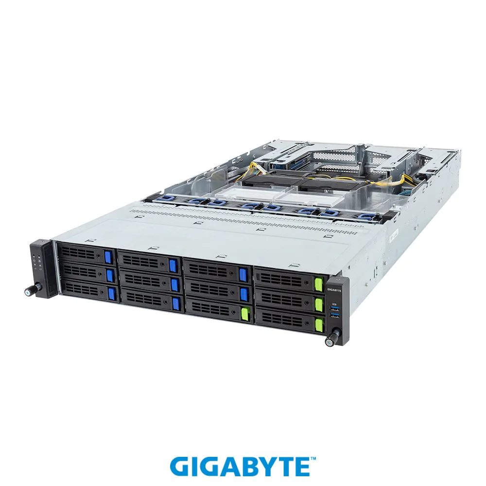 GIGABYTE GIGABYTE R283-S93-AAL1 barebone server 2U dual Xeon 32 DIMM DDR5 2700W — product photo