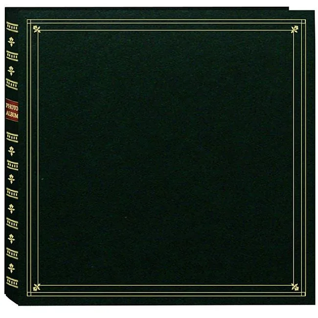 Pioneer Photo Albums Pioneer Large Format Hunter Green Gold Accents Memo Album 300 4x6 Photos 120 Bonus Pockets — product photo