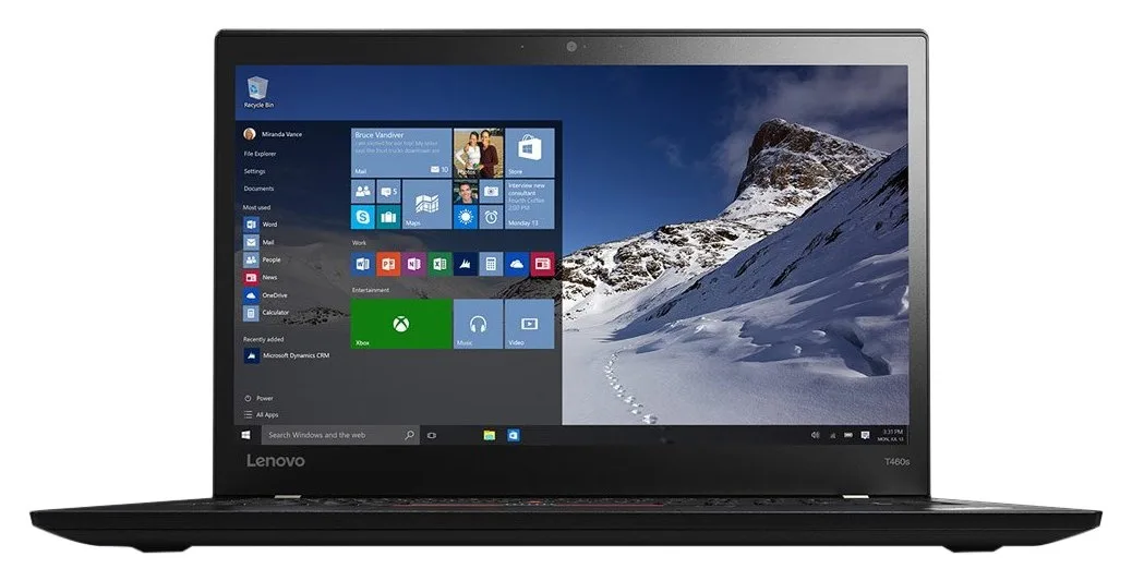 Lenovo Lenovo ThinkPad T460s 14" FHD IPS laptop i5-6200U 16GB 128GB Windows 10 Pro — product photo