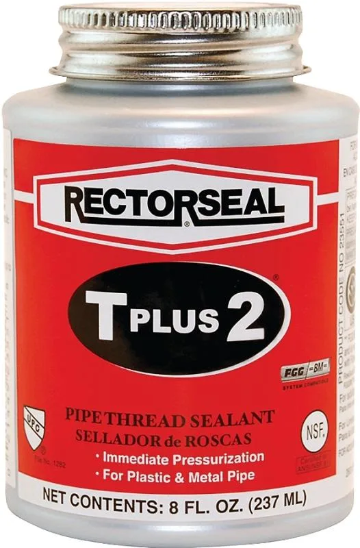 RECTORSEAL RECTORSEAL 23551 Pipe Thread Sealant 9.6 fl oz T Plus 2 White — product photo