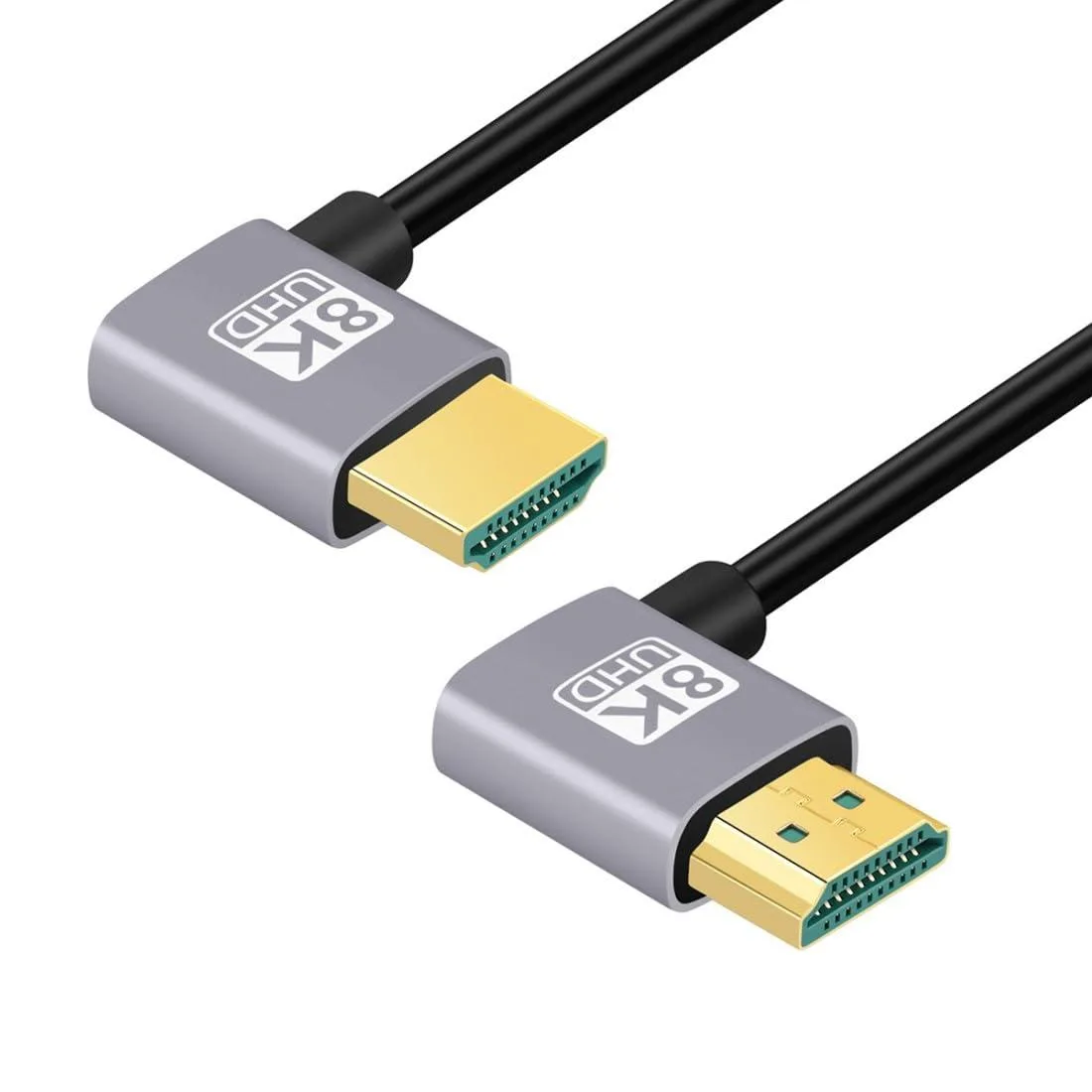 LORDWORLD LORDWORLD HDMI 2.1 Cable 90° Left/Right 8K 60Hz 4K 120Hz 48Gbps 0.5m — product photo
