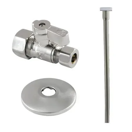 KINGSTON BRASS KINGSTON BRASS 58 OD x 38 OD Comp Straight Toilet Supply Kit — product photo