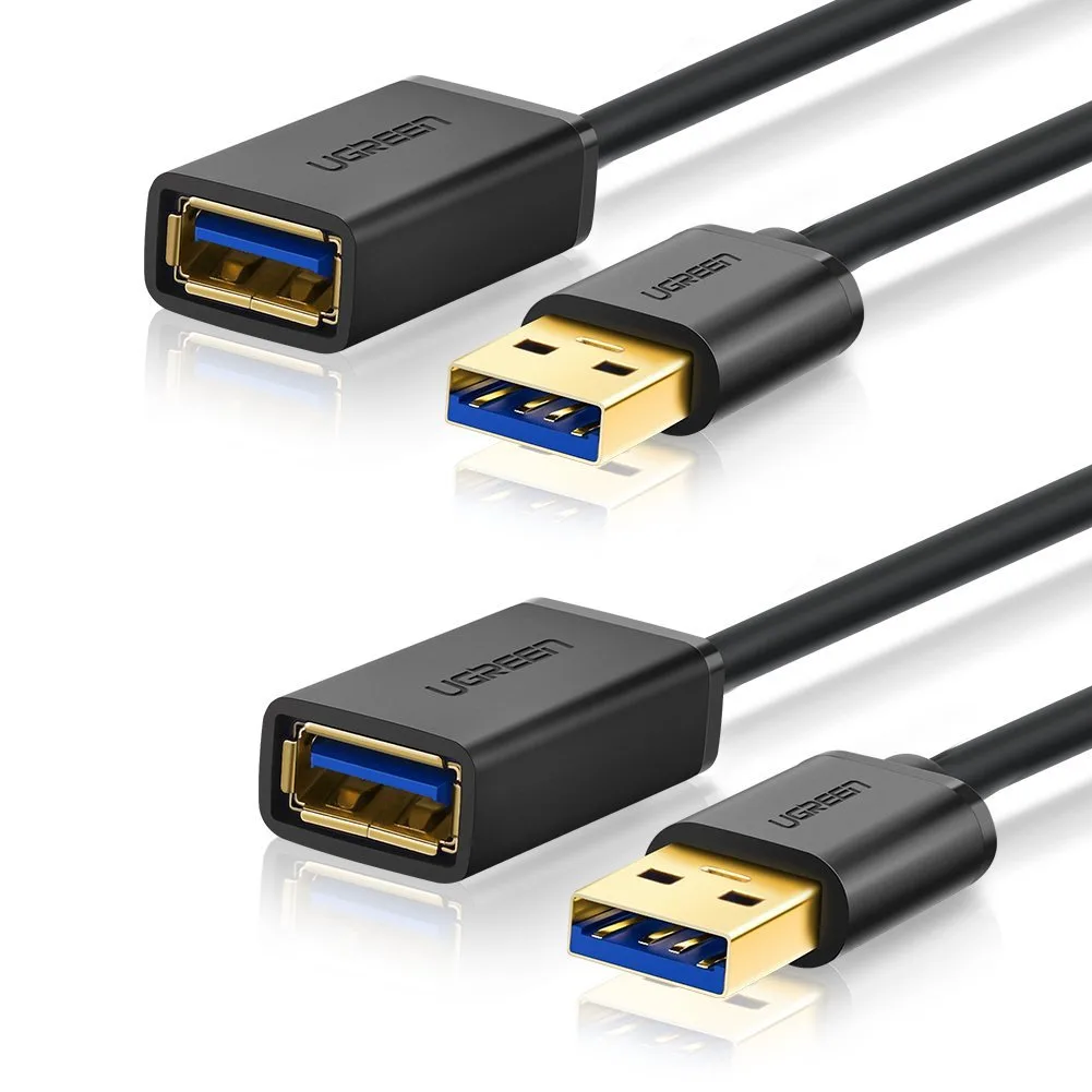 ESTONE ESTONE USB 3.0 Extension Cable Male to Female 2 Pack 3ft — product photo