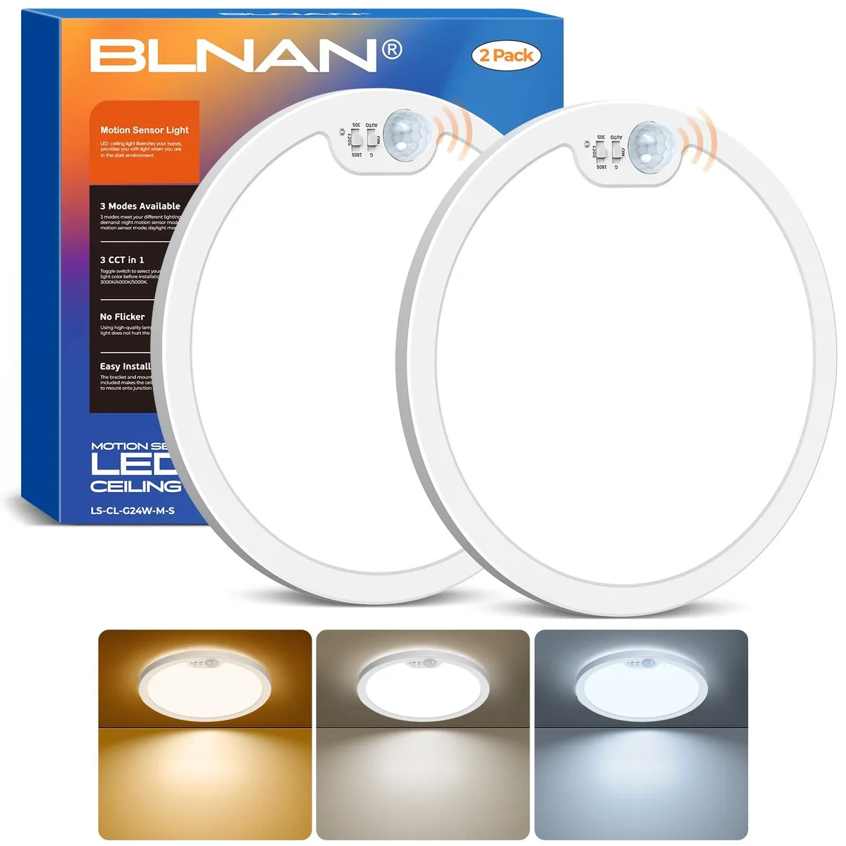 Two white 12 inch flush mount ceiling lights with clear prismatic acrylic diffusers, 0.99 inch thick