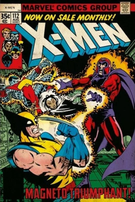 X-Men comic poster print 22 by 34 inches on heavy stock paper