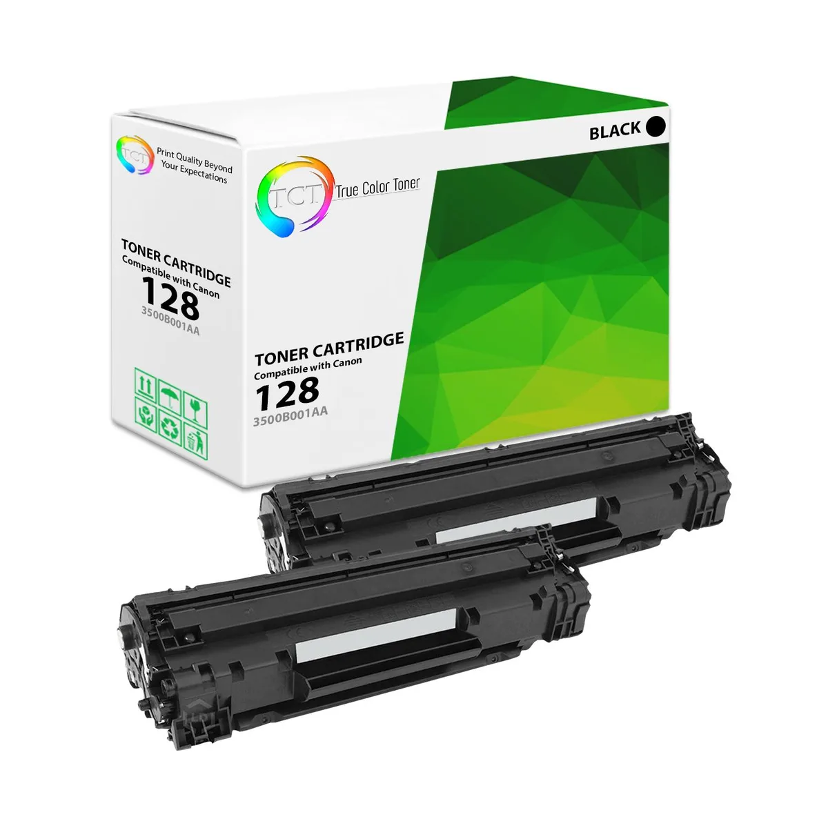 True Color Toner True Color Toner 128 Black Toner Cartridge 2 Pack — product photo