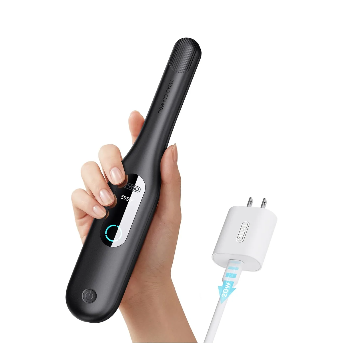  TYMO Cordless Mini Flat Iron 0.65" 200M Ions Black — product photo
