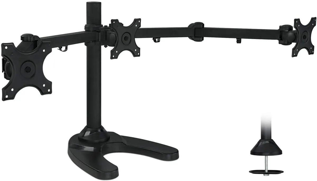 Mount-It Mount-It Triple Monitor Stand 17-24 in VESA 75 100 — product photo