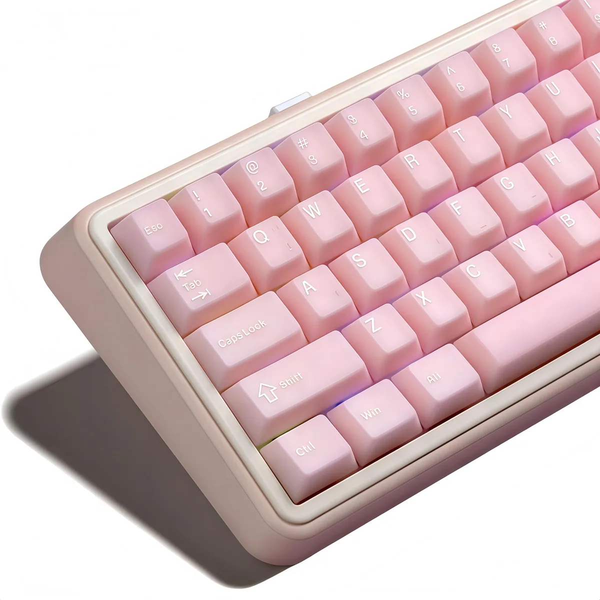 Womier Womier Pink Jade Keycaps 121-Key Cherry Profile PBT Doubleshot — product photo