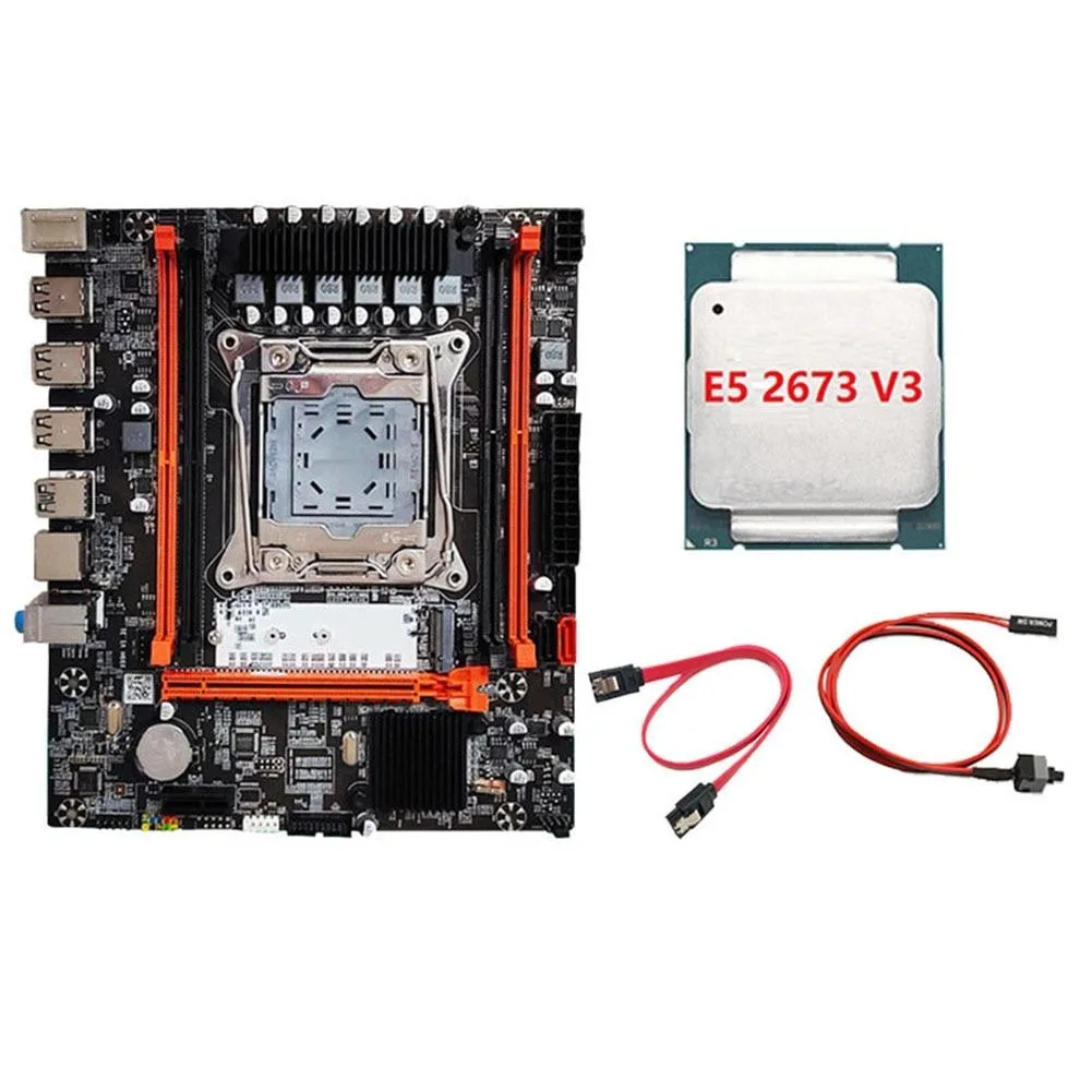 YINGHUA YINGHUA X99 Server Motherboard Kit E5-2673 V3 CPU DDR3×4 M.2 NVME — product photo