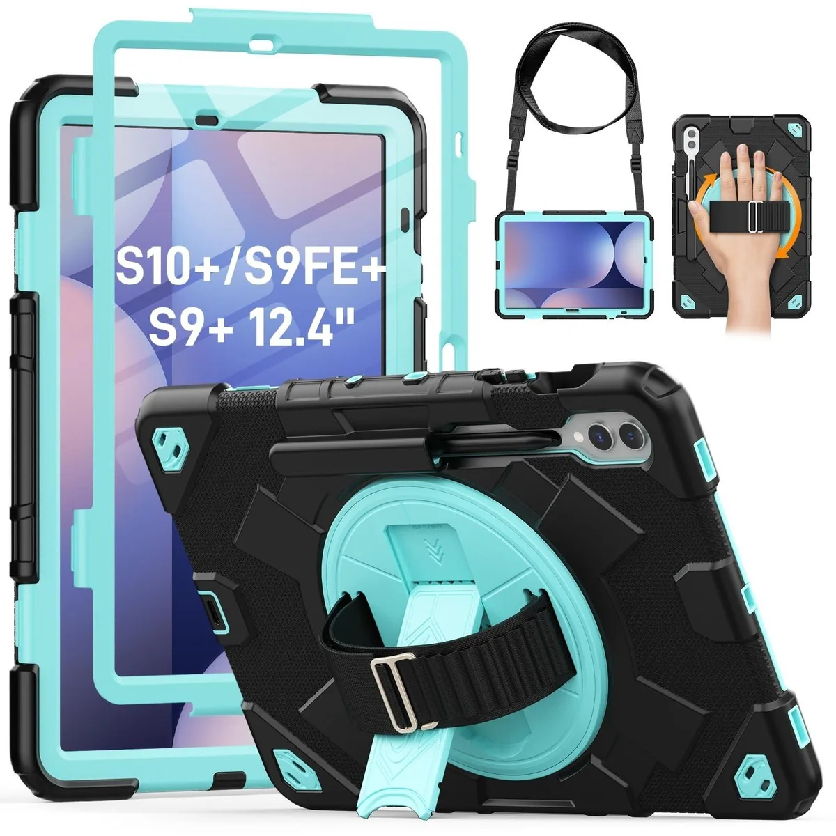 GSM Outdoors GSM Outdoors 2 in 1 accessory for Tab S10+ S9 FE+ S9+ 12.4 inch Light Blue — product photo