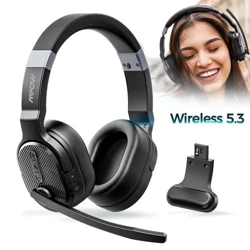 NShi NShi GEBH654AB-PT headset 55h battery 96% noise cancellation 270° rotatable — product photo