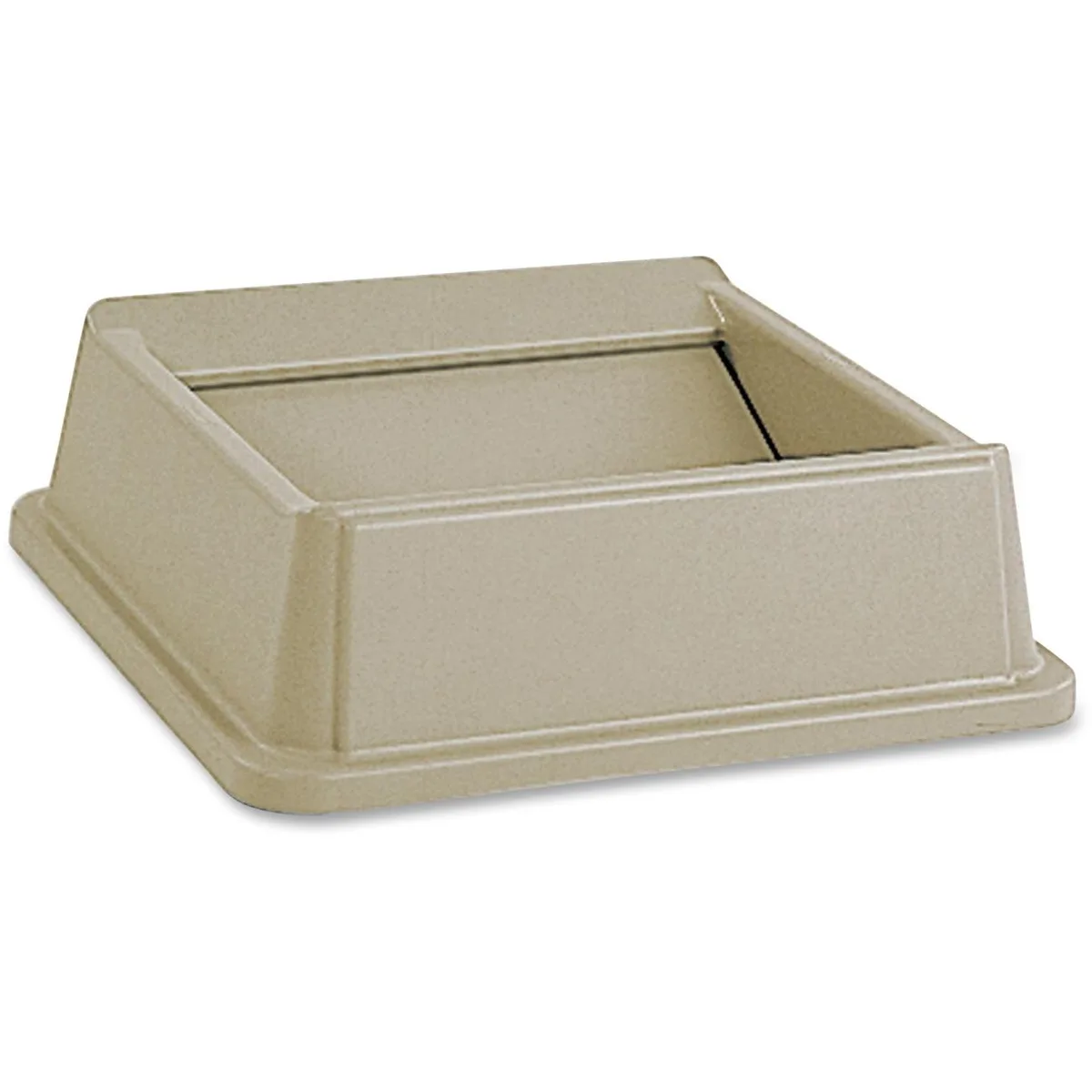 Rubbermaid Rubbermaid 266400BG Untouchable Square Swing Top cleaning lid Beige 20.13 x 20.13 x 6.25 — product photo