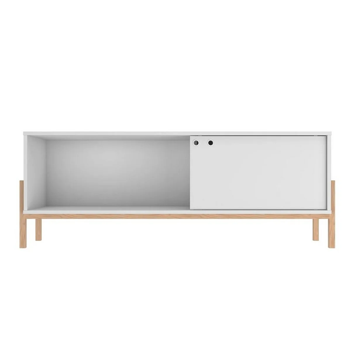Manhattan Comfort Manhattan Comfort Bowery 55.12 TV Stand White Oak 50in — product photo