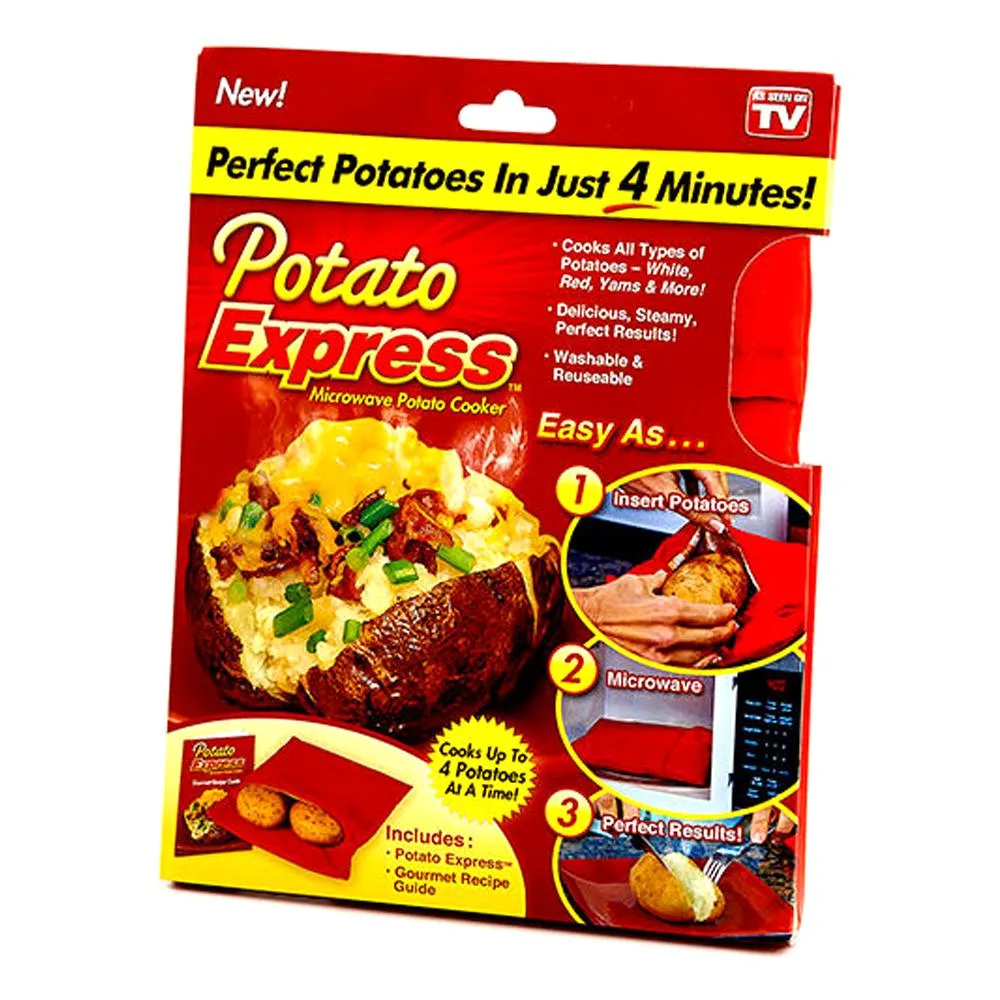 Ontel Ontel Potato Express Microwave Cooker Red 10" H — product photo