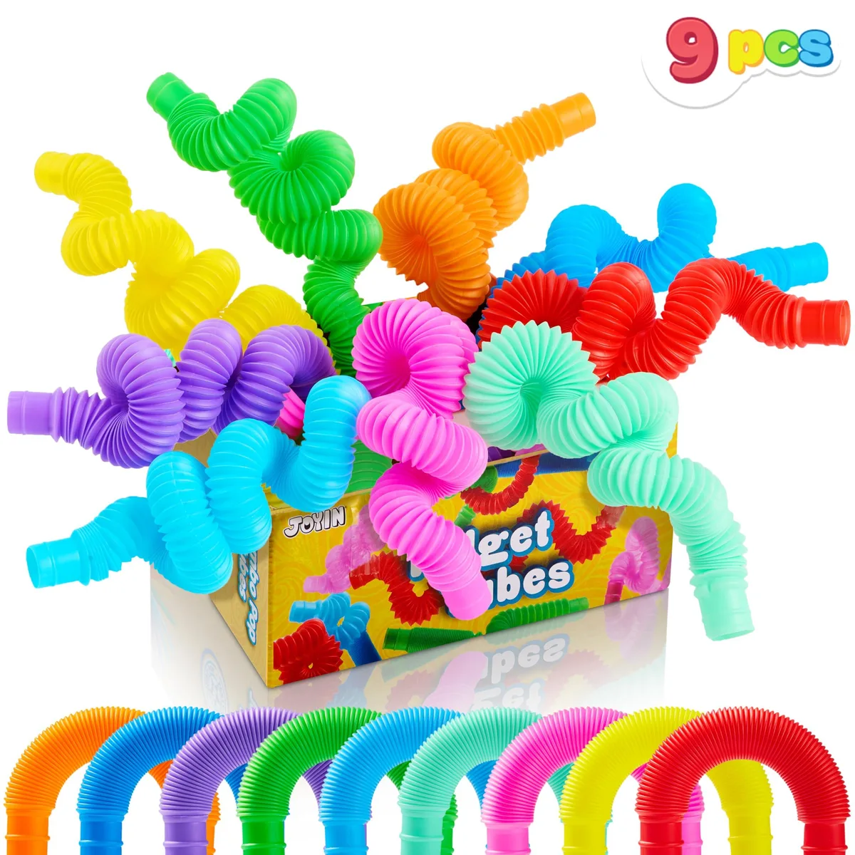 JOYIN 16304 9 Pack Pop Tubes Stem Toy Large 28 in 0.209 kg — product photo