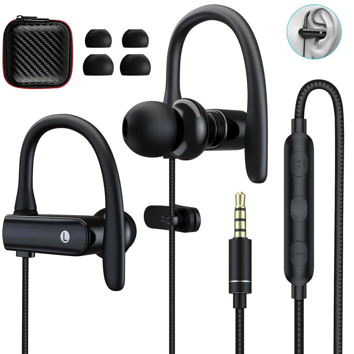 No Sew No Sew 80 Over-Ear Wired Headphones 3.5mm Black — product photo