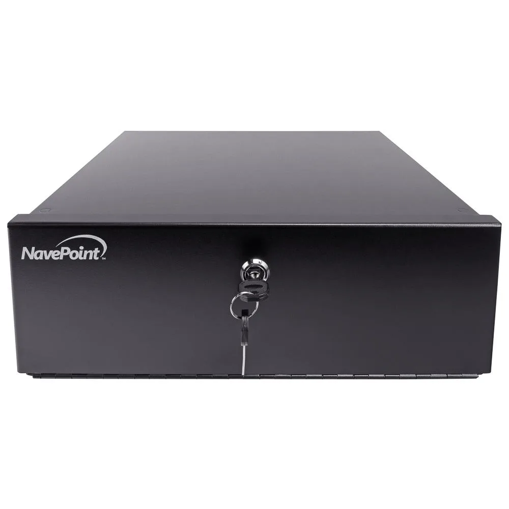 NavePoint NavePoint Heavy Duty Lock-Box With Fan 15" x 15" x 5" Black surveillance accessory — product photo