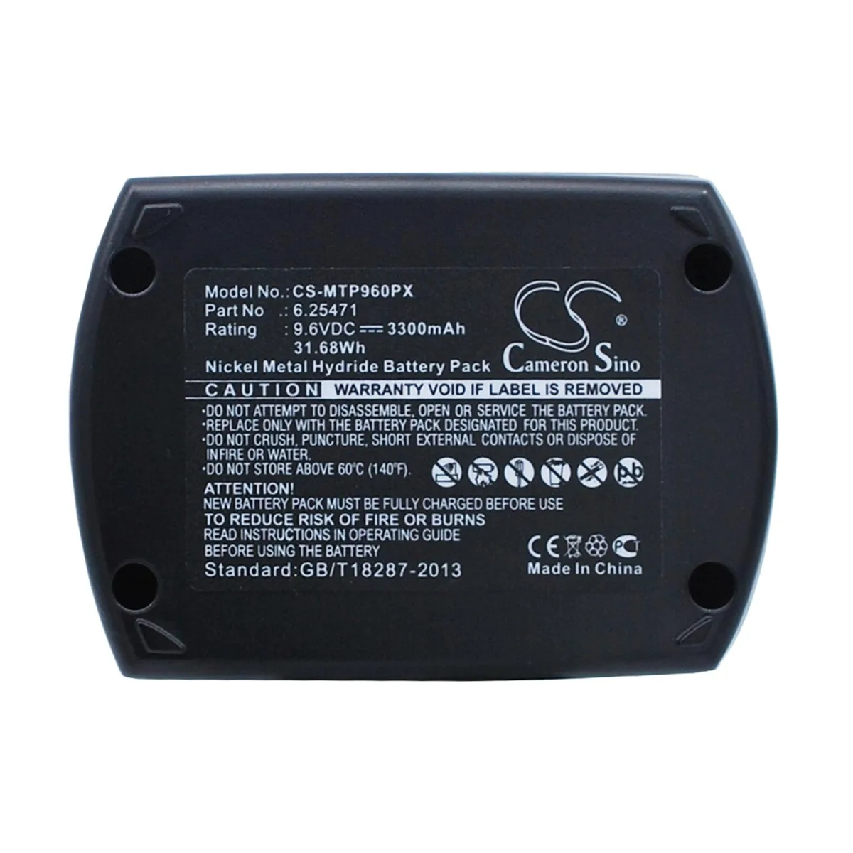 Cameron &amp; Co Cameron &amp; Co DS-CS-MTP960PX battery 9.6V 3.3Ah Ni-MH black — product photo