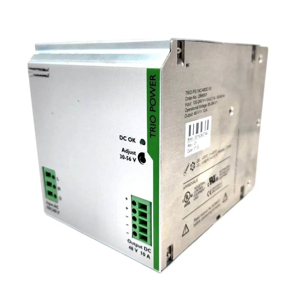 KHACHIMO KHACHIMO TRIO-PS/1AC/48DC/10 power supply 48VDC 10A 2866501 — product photo
