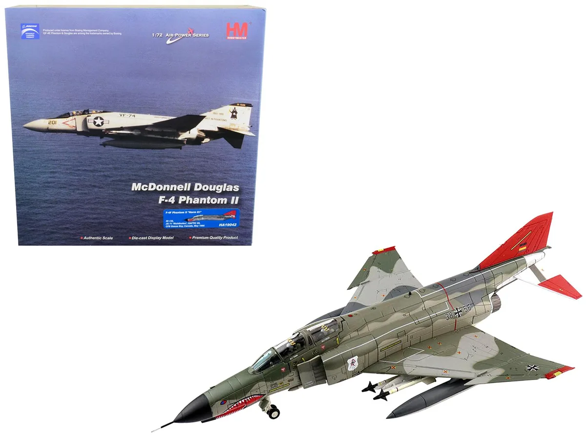 Hobby Master Hobby Master F-4F Phantom II "Norm 81" JG 71 "Air Power Series" 1/72 Diecast Model — product photo