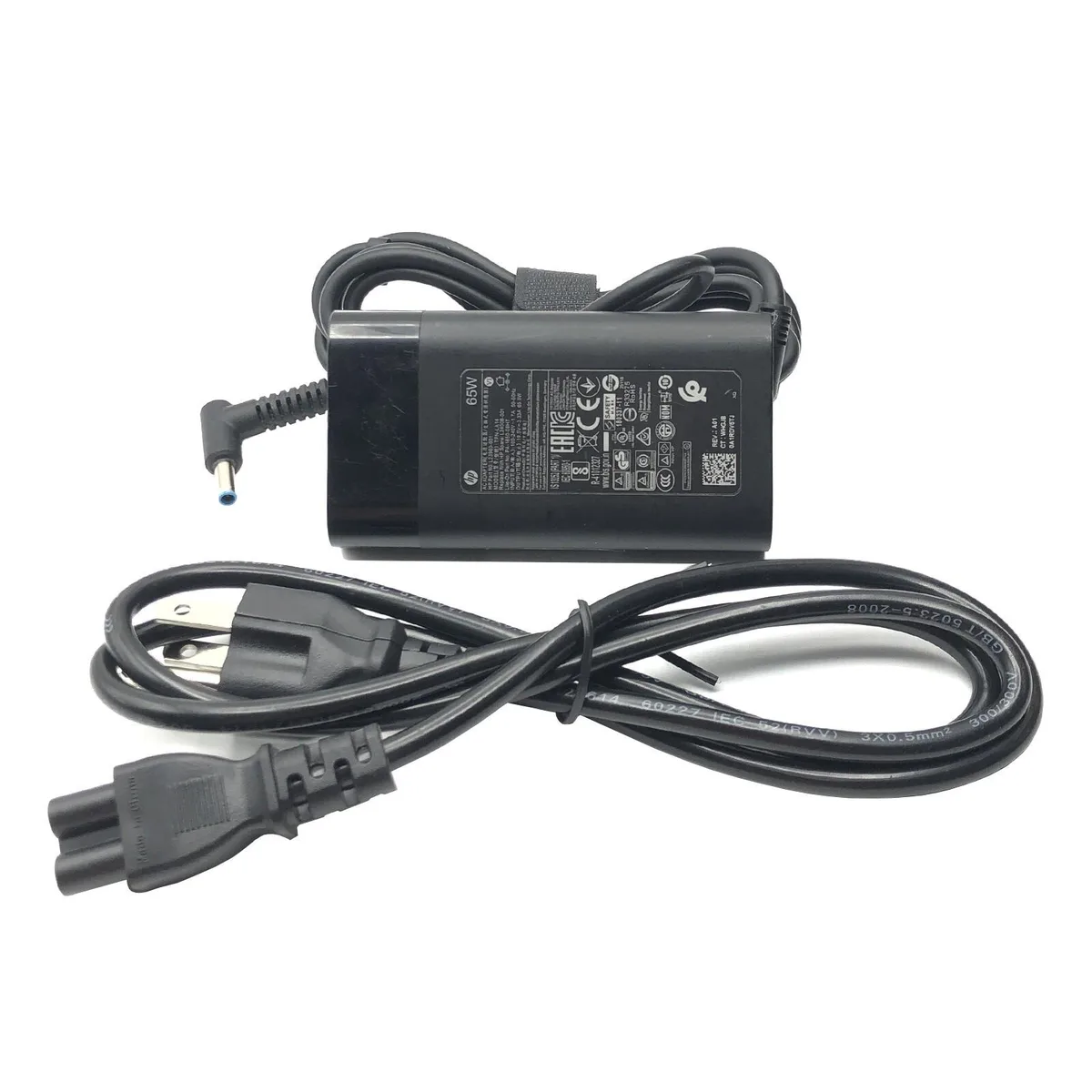 HP HP 65W AC Adapter 19.5V 3.33A TPN-LA14 Power Cord — product photo