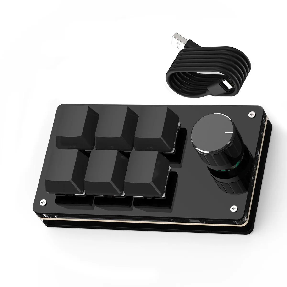  iC 6-Key Macro Mechanical Gaming Keypad, Hot-Swappable, Black — product photo