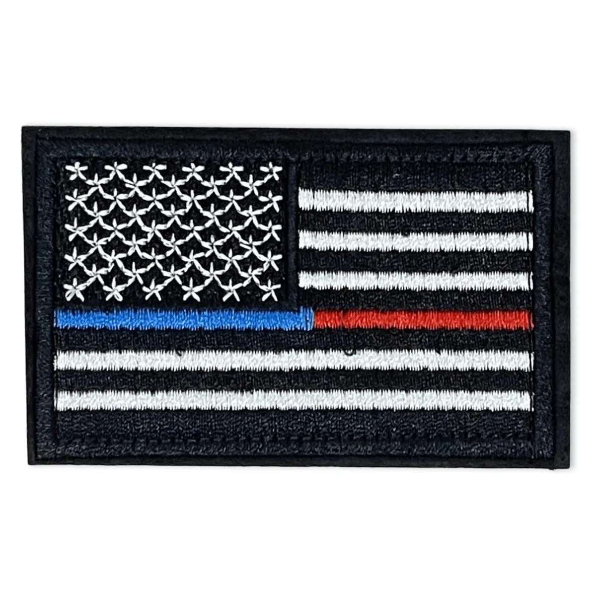 JupiterGear JupiterGear Tactical USA Flag Patch Red Blue Line 2 in. x 3 in — product photo