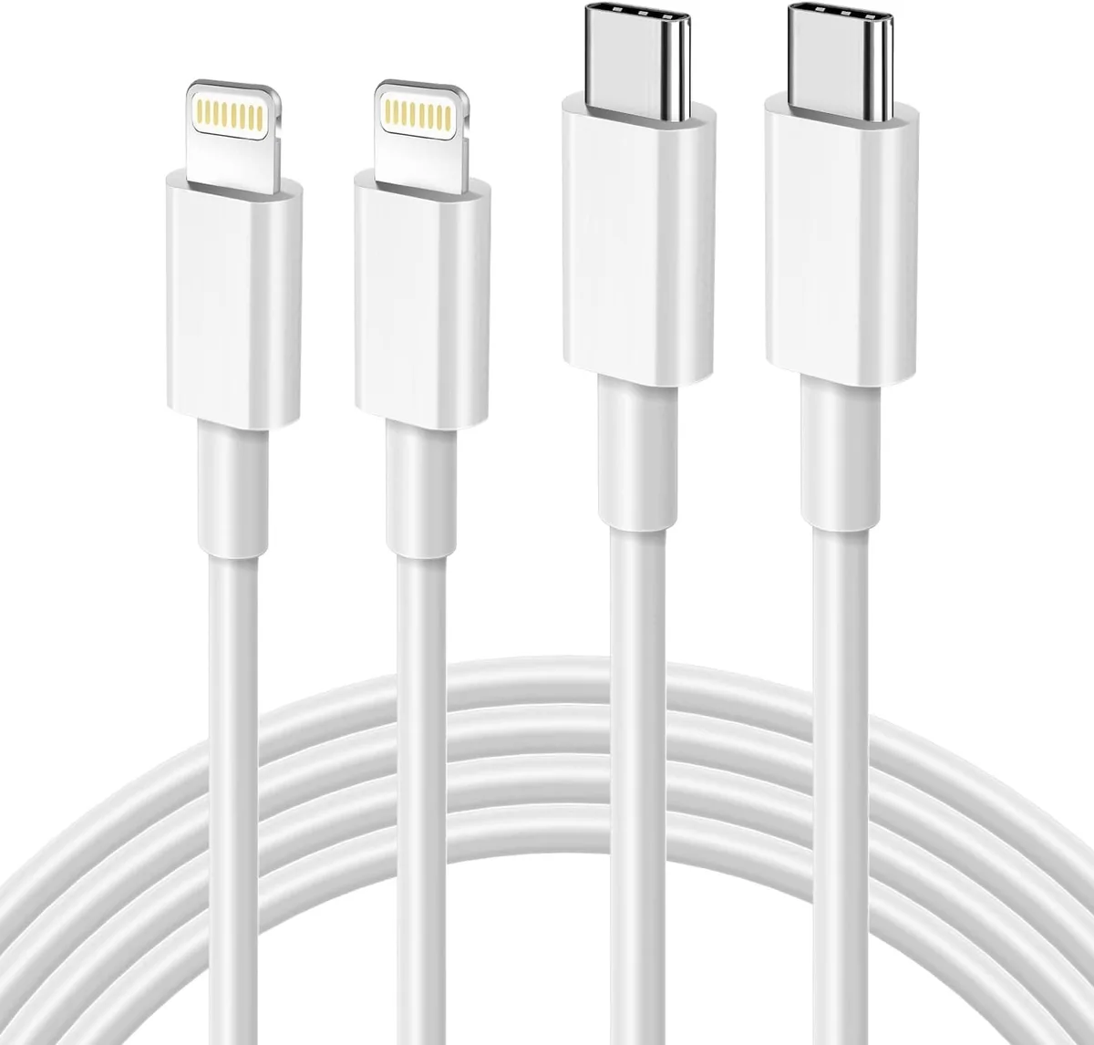  APFEN APF-L003 2-pack USB-C to lightning cable 3 ft — product photo