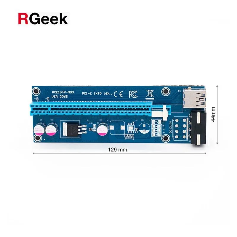 Hetai Tech Hetai Tech 60 cm PCIe 1x to 16x riser expansion card — product photo