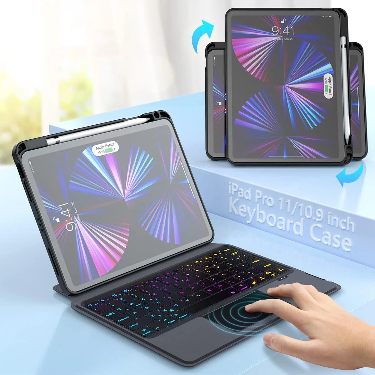 Werleo Werleo A2435 11 inch keyboard case with touchpad — product photo