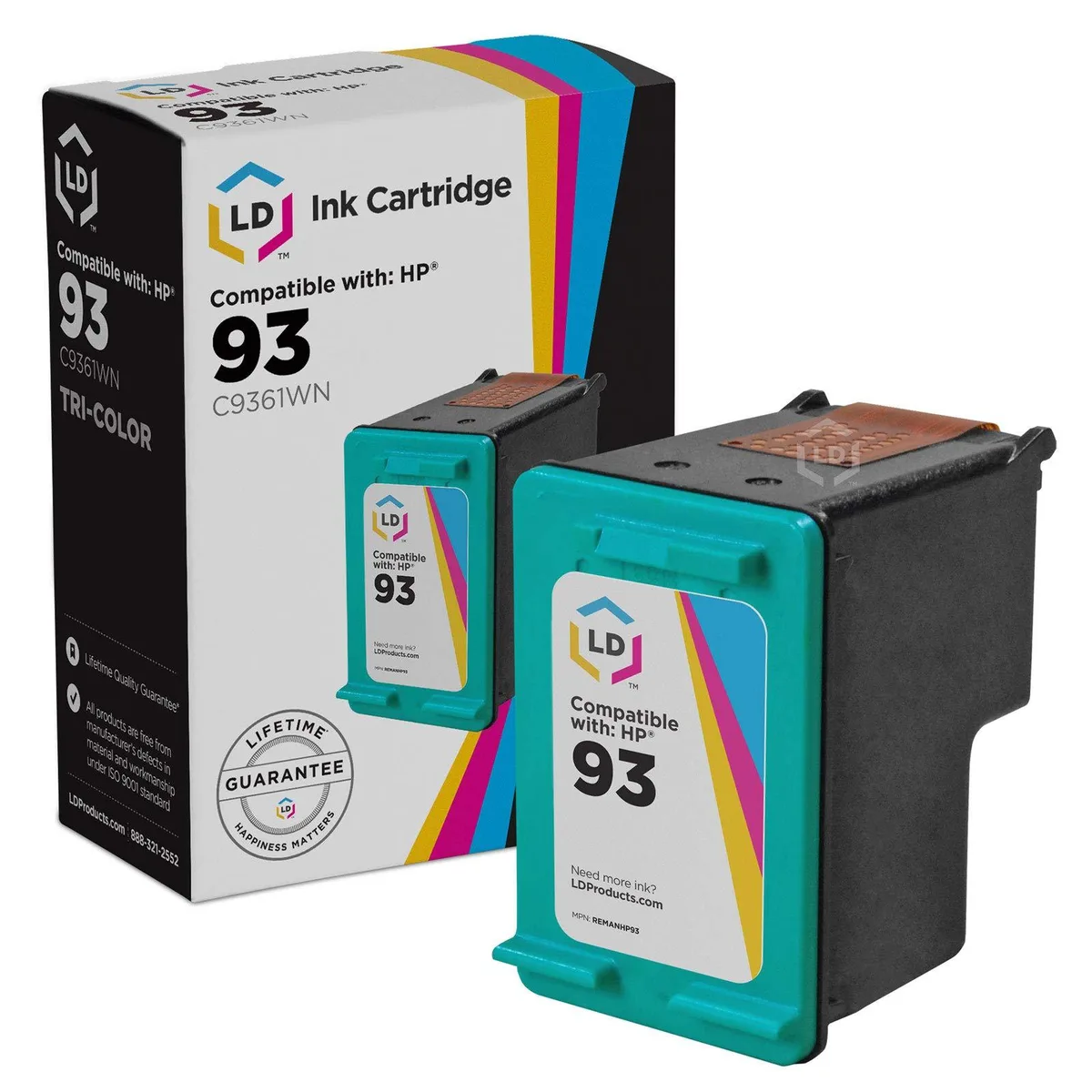 LD Products LD Products HP 93 C9361WN Tri-Color Ink Cartridge 230 Pages — product photo