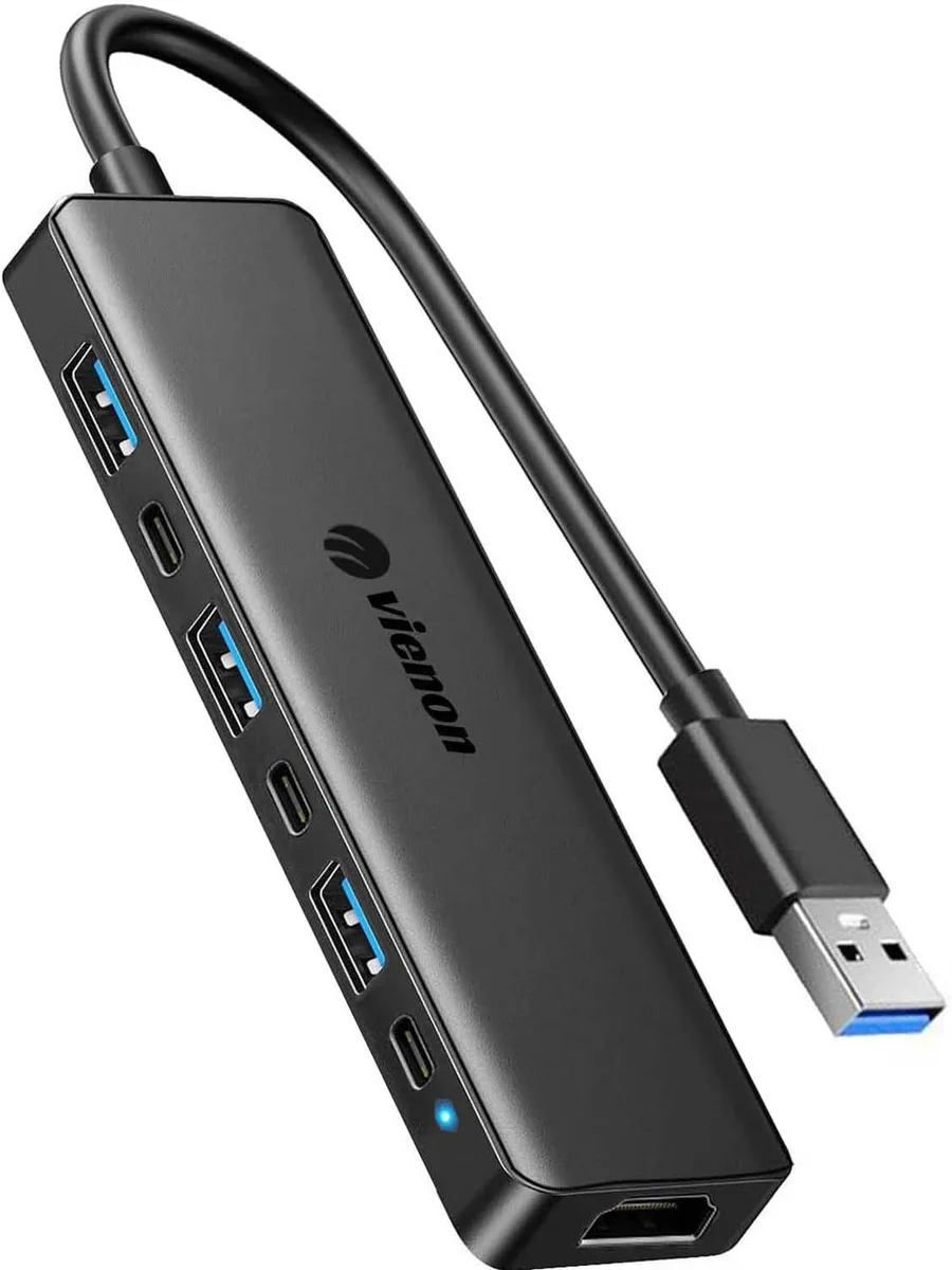 MCHOSE MCHOSE USB 3.0 to HDMI Adapter 7-in-1 Hub 1080P — product photo