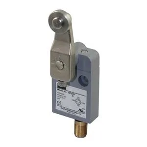 Small rectangular switch with side rotary lever actuator
