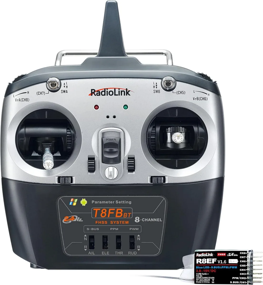 Radiolink Radiolink T8FB 8-Channel 2.4 GHz Transmitter with R8EF Receiver — product photo