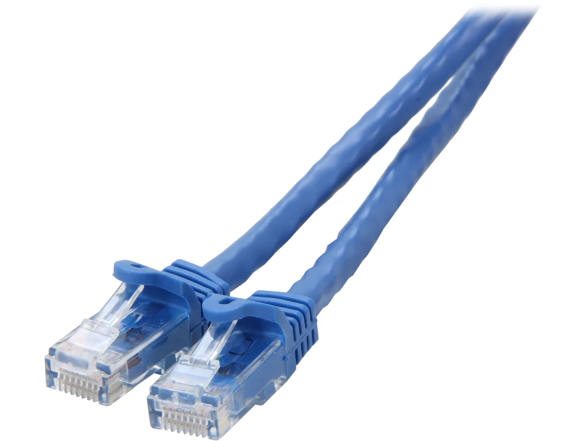 STARTECH STARTECH N6PATCH35BL network ethernet cable 35 ft Cat 6 snagless blue UTP 24 AWG 250 MHz 10Gbps 100W PoE — product photo